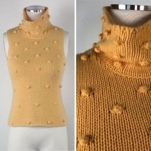 Lorena Antoniazzi XS Sweater Gold Pompom High Neck